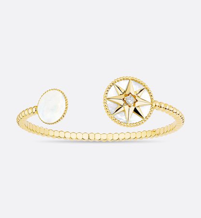 Rose des Vents bracelet, 18k yellow gold, diamond and mother-of-pearl - Fashion Jewelry & Jewelry - Woman | DIOR