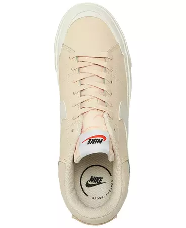 Nike Women's Court Legacy Lift Platform Casual Sneakers from Finish Line - Macy's