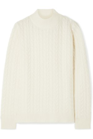Madeleine Thompson | Mary cable-knit cashmere sweater | NET-A-PORTER.COM