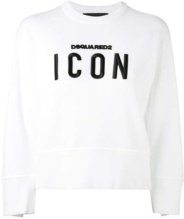 'Icon' embroidered sweatshirt