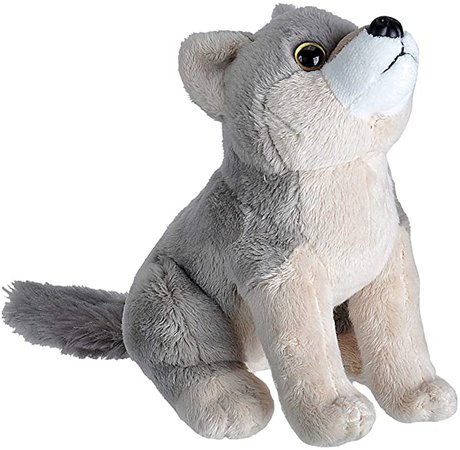 Amazon.com: Wild Republic Wild Calls Wolf, Authentic Animal Sound, Stuffed Animal, Eight Inches, Gift for Kids, Plush Toy, Fill is Spun Recycled Water Bottles: Toys & Games
