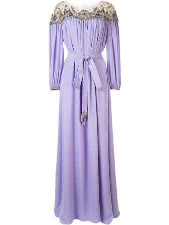 Marchesa Embellished Kaftan Gown - Farfetch