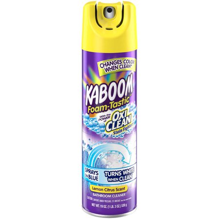 Kaboom Foam-Tastic Bathroom Cleaner with OxiClean, Citrus 19oz. - Walmart.com - Walmart.com