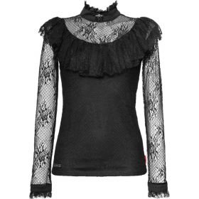 Gothic long-sleeve shirts and tops for women - The Black Angel