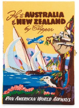 Voyage Australia & New Zealand book clutch