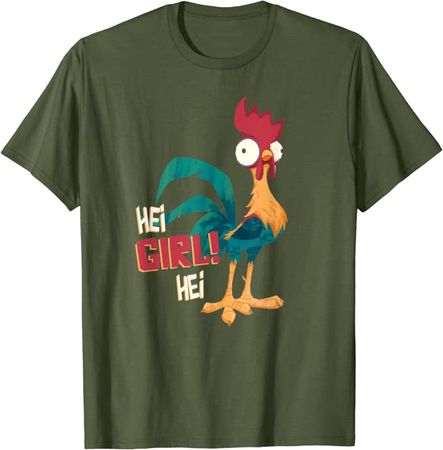 Amazon.com: Disney Moana Hei Hei Chicken Hei Girl Hei T-Shirt : Clothing, Shoes & Jewelry