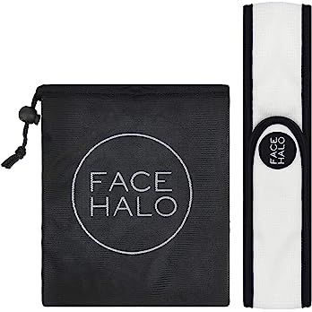 Amazon.com : FACE HALO Reusable Makeup Headband & Wash Bag Accessories Pack - Premium Spa Accessories for Women : Beauty & Personal Care