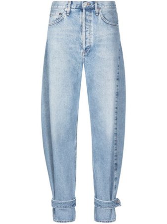 AGOLDE ankle-strap Tapered Jeans - Farfetch