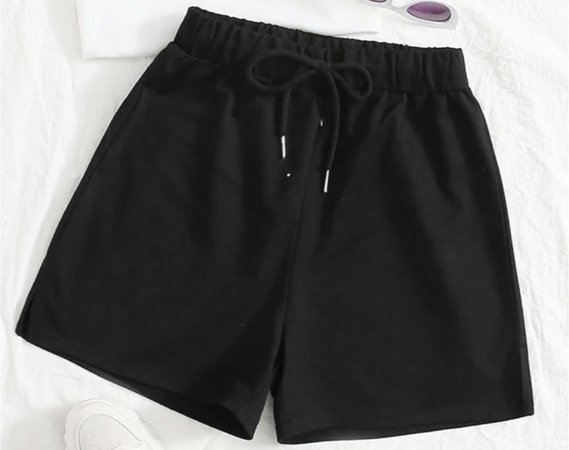 Shein Knot Front Track Shorts