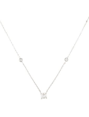Necklace 18K 1.01ctw Diamond Pendant Necklace - Necklaces - NECKL68229 | The RealReal