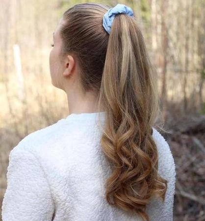 High Ponytail with Scrunchie
