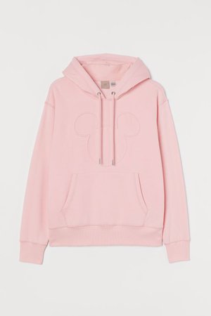H&M+ Graphic Hoodie - Light pink/Mickey Mouse - Ladies | H&M US