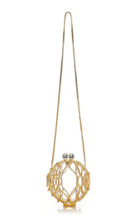 Carriage Ball Gold Metal Orb Bag by Marzook | Moda Operandi