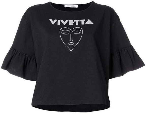 Vivetta peplum sleeve cropped T-shirt
