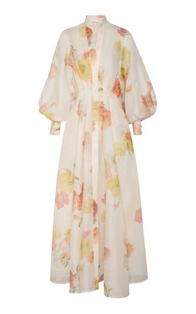 Tranquility Linen-Silk Shacket Maxi Dress By Zimmermann | Moda Operandi