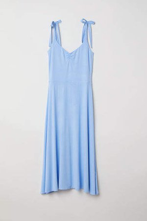 Sleeveless Jersey Dress - Blue