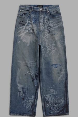 Balenciaga Graffity baggy jeans