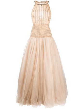 Valentino Pre-Owned 2012 Sleeveless Tulle Gown - Farfetch