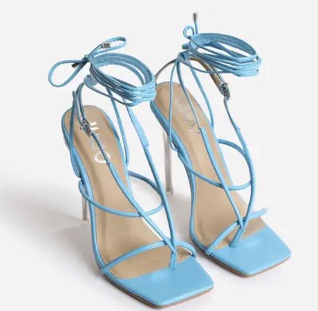Mykonos Blue Strappy Sandal