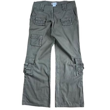 CARGO PANTS TROUSERS MILITARY UTILITY SKATER 2000S... - Depop