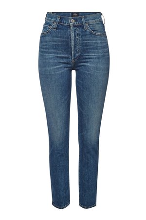 Citizens of Humanity - Olivia High-Rise Slim Ankle Jeans - blue