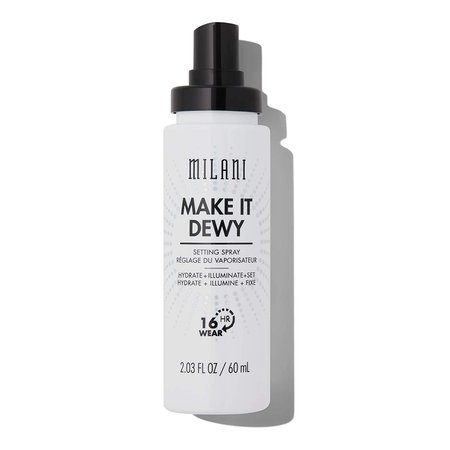 Amazon.com : Milani Make It Dewy Setting Spray 3 in 1- Hydrate + Illuminate + Set (2.03 Fl. Oz.) Makeup Finishing Spray - Makeup Primer & Hydrating Setting Spray : Beauty & Personal Care