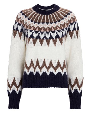 FRAME Fair Isle Crewneck Sweater | INTERMIX®