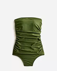 J.Crew: Ruched Bandeau One-piece For Women