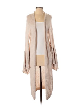 Leith Solid Tan Cardigan Size S - 76% off | thredUP