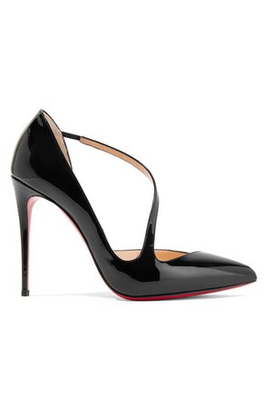 Christian Louboutin | Jumping 100 patent-leather pumps | NET-A-PORTER.COM