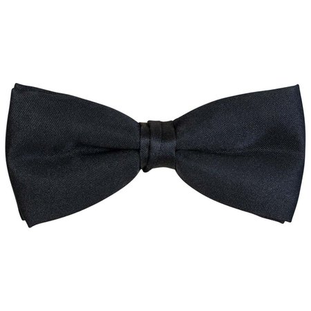 Men's Black Silk Pre-Tied Bow Tie, 1990s For Sale at 1stDibs