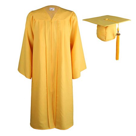 OSBO GradSeason Matte Graduation Gown Cap Tassel Set 2019 for High School and Bachelor