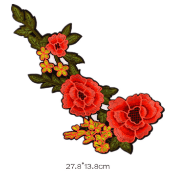 Custom Iron On Large Flower Embroidered Patches Badges For Bags And Garments - Buy Embroidered Patches,Flower Embroidered Patches,Custom Embroidered Patches Product on Alibaba.com