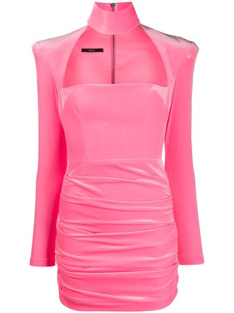 Alex Perry Ashton ruched mini dress pink D680 - Farfetch