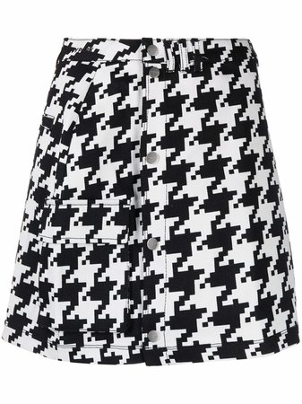Adidas houndstooth-pattern Mini Skirt - Farfetch