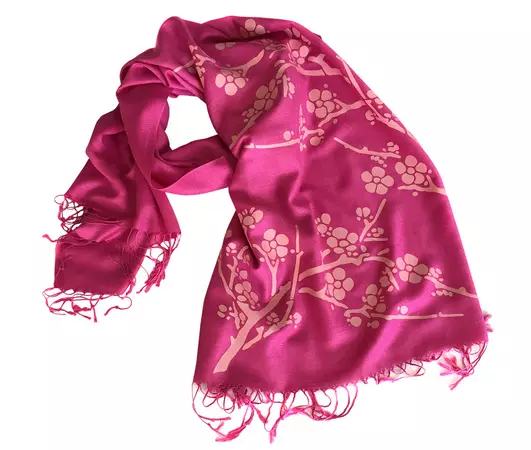 Custom Color Linen-weave pashminas, by Cyberoptix