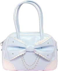 light blue angelic pretty purse with bow