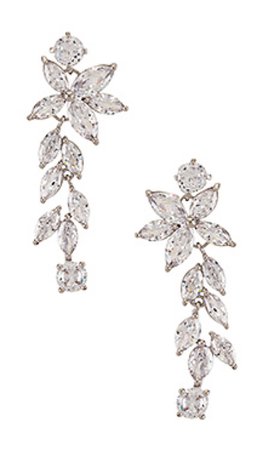silver branch earrings