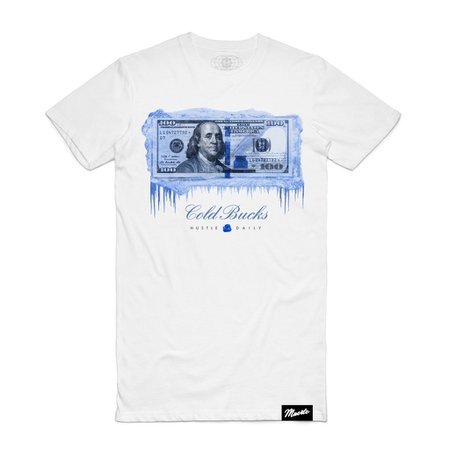 blue graphic tee