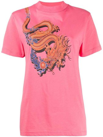 T-shirt with Chinese dragon print