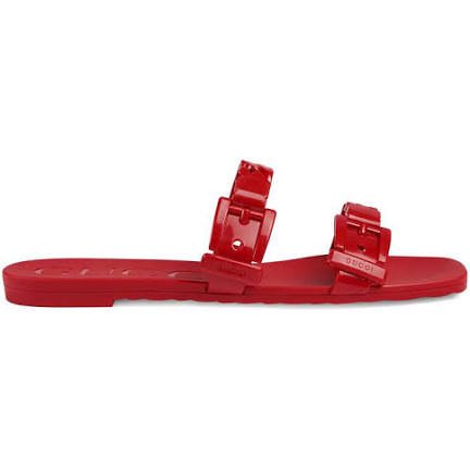 red gucci sandal