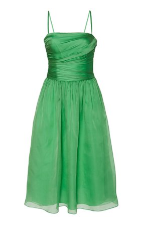 Ralph Lauren Annora Organza Fit-And-Flare Dress