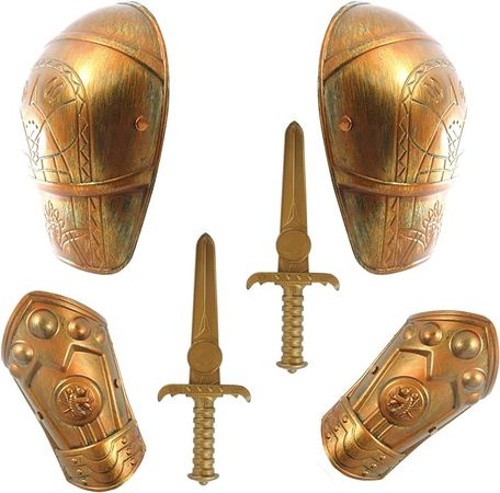 Amazon.com: Medieval Knight Set Retro Costume Accessories for Kids Cosplay LARP and Holloween Prop(Pauldron) : Clothing, Shoes & Jewelry
