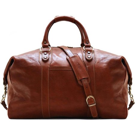 Floto Roma Italian Leather Travel Bag Carryon Weekender Luggage Duffle