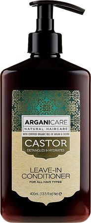 Arganicare Castor Oil Leave-in Conditioner - Μαλακτικό χωρίς ξέβγαλμα για ανάπτυξη των μαλλιών | Makeup.gr
