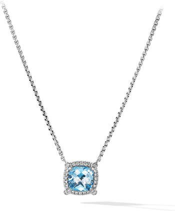 David Yurman Châtelaine Amethyst & Diamond Pendant Necklace | Nordstrom
