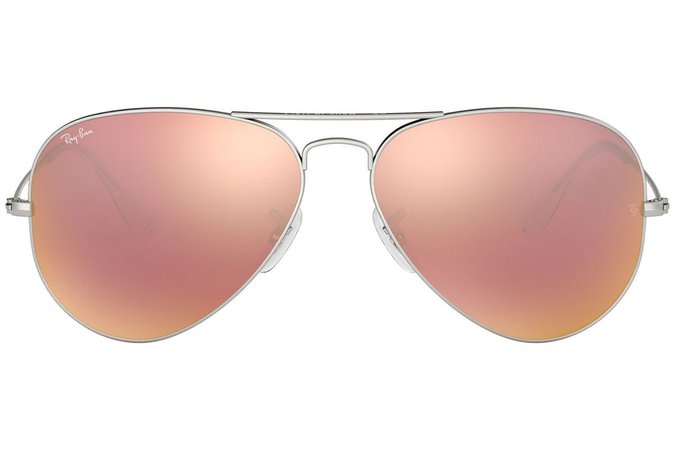 ray ban silver and pink sunglasses