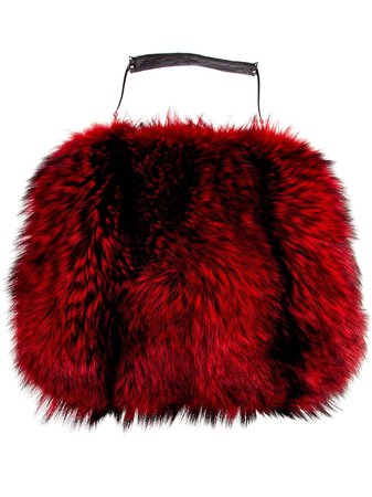red fur bag - Google Search