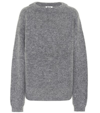 Dramatic wool-blend sweater
