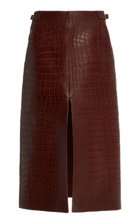 Gabriela Hearst, Morelos Alligator skirt